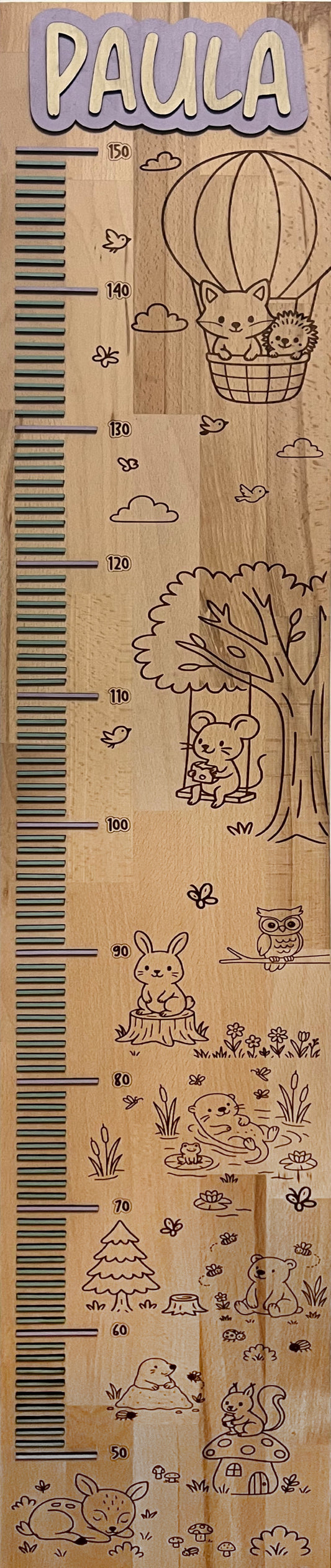 Wachstumsskala - Waldtiere