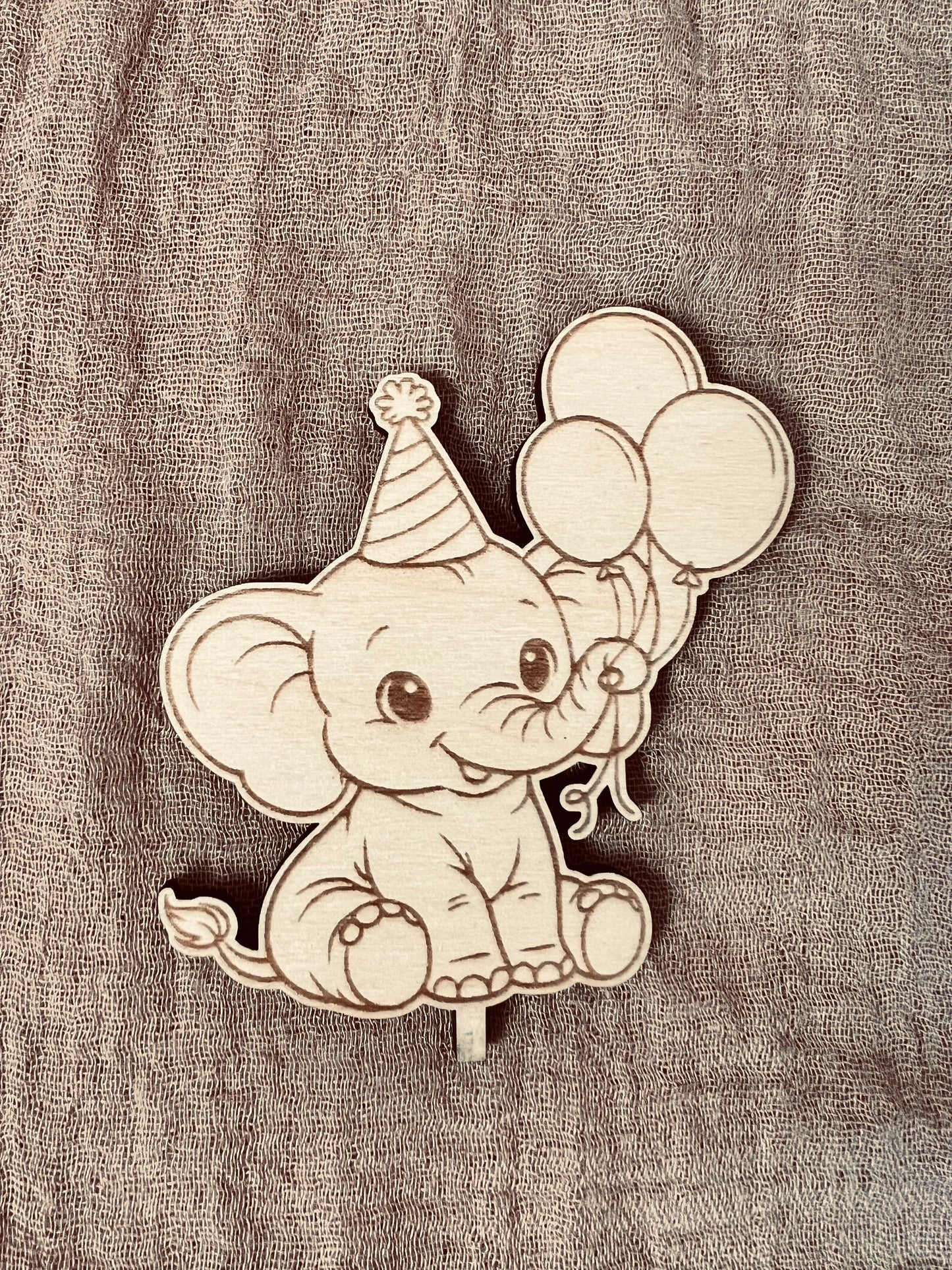 Geburtstagsteller Elefant